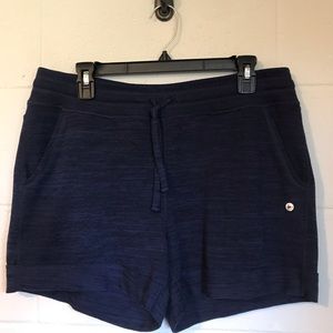 90 degrees by reflex elastic waist navy shorts